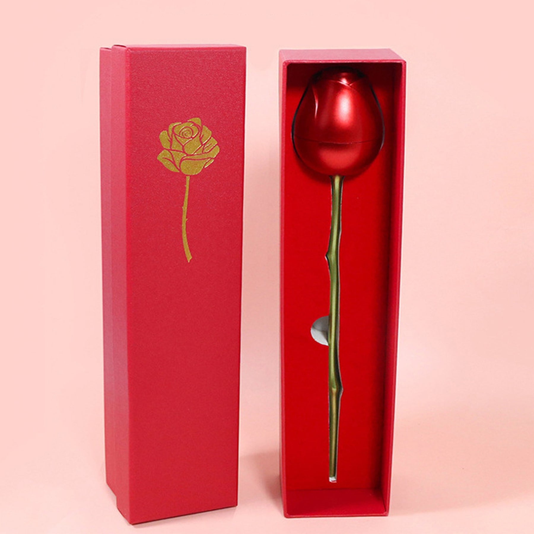 Colar Coração com Rosa Eterna da Bela e a Fera