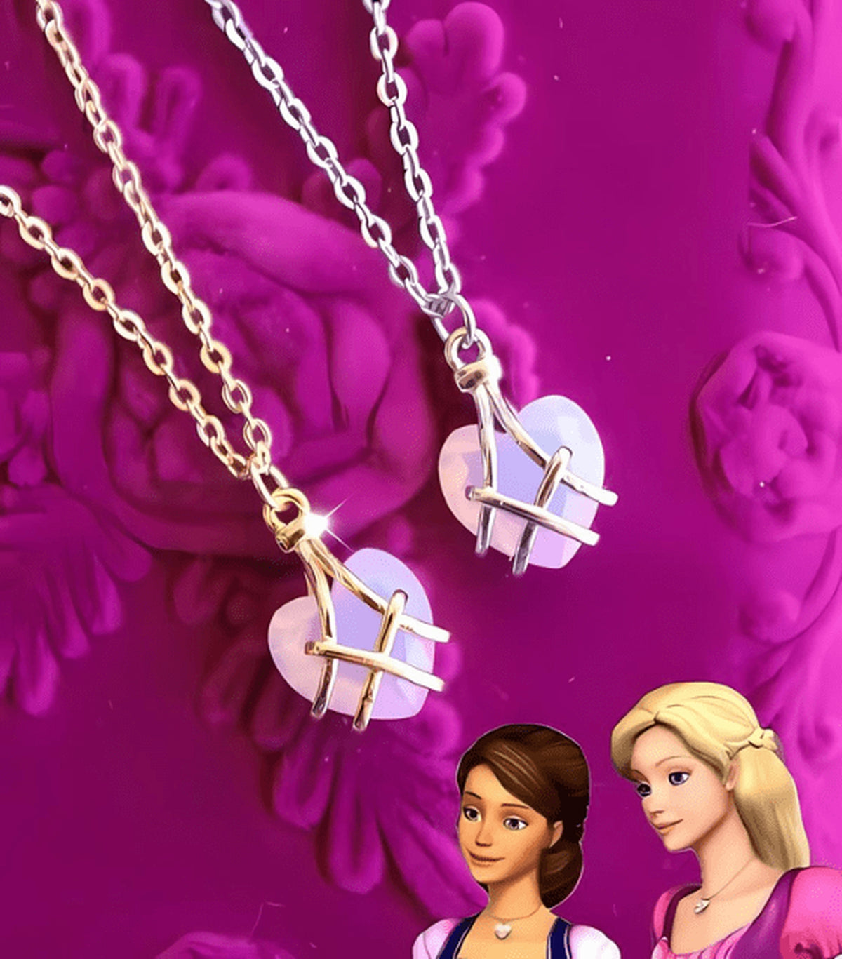 Colar Coração Luxo - Barbie e o Castelo de Diamante