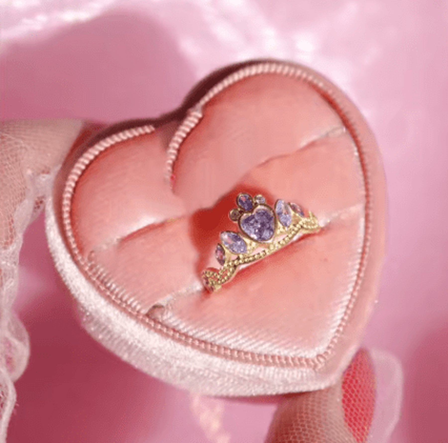 Anel Luxo Coroa Barbie Escola de Princesas