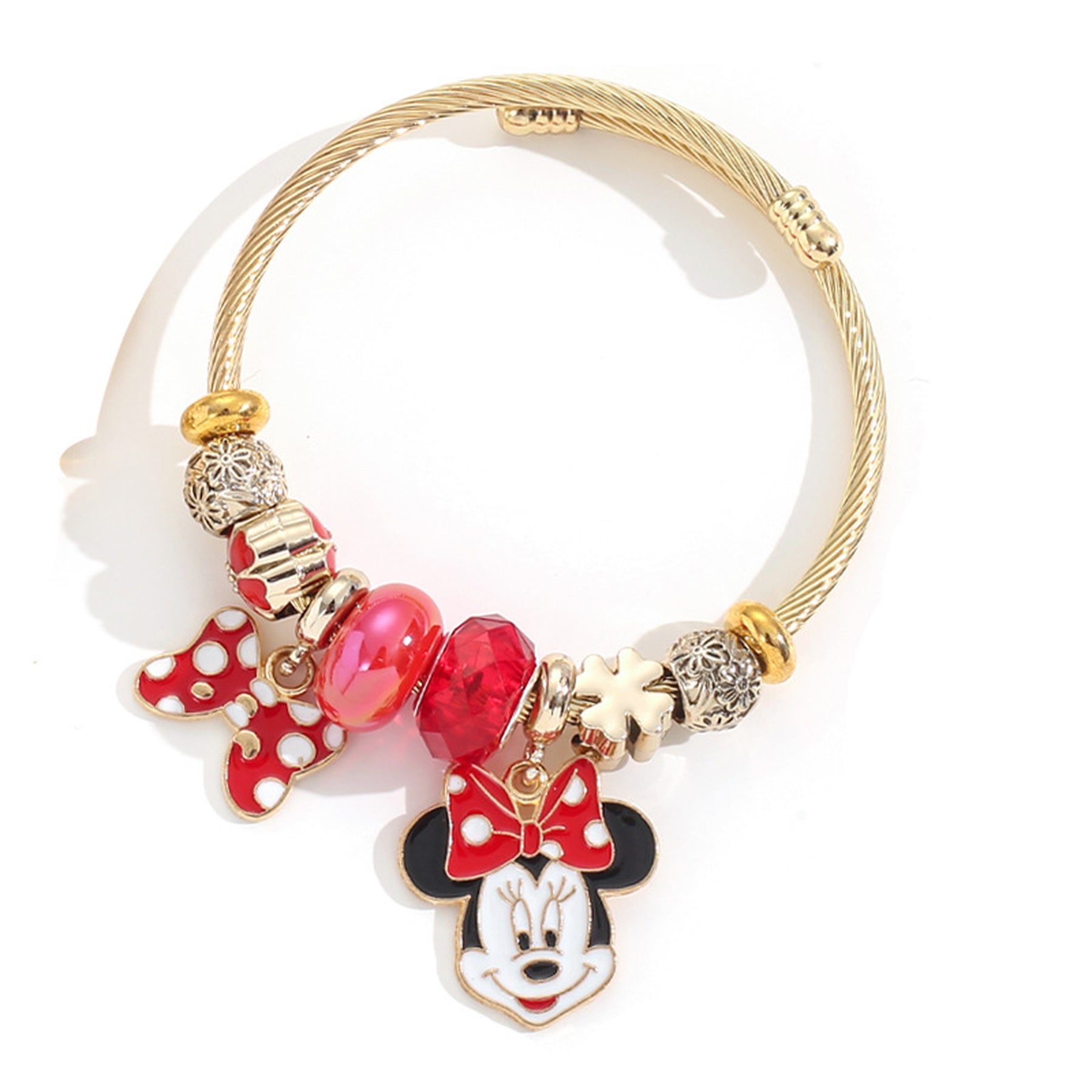 Bracelete Luxo Encantado Mickey & Minnie 🎀❤️