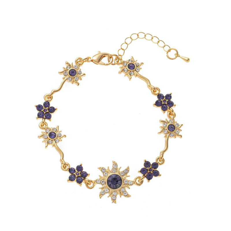 Colar & Pulseira Luxo Sol da Rapunzel Enrolados