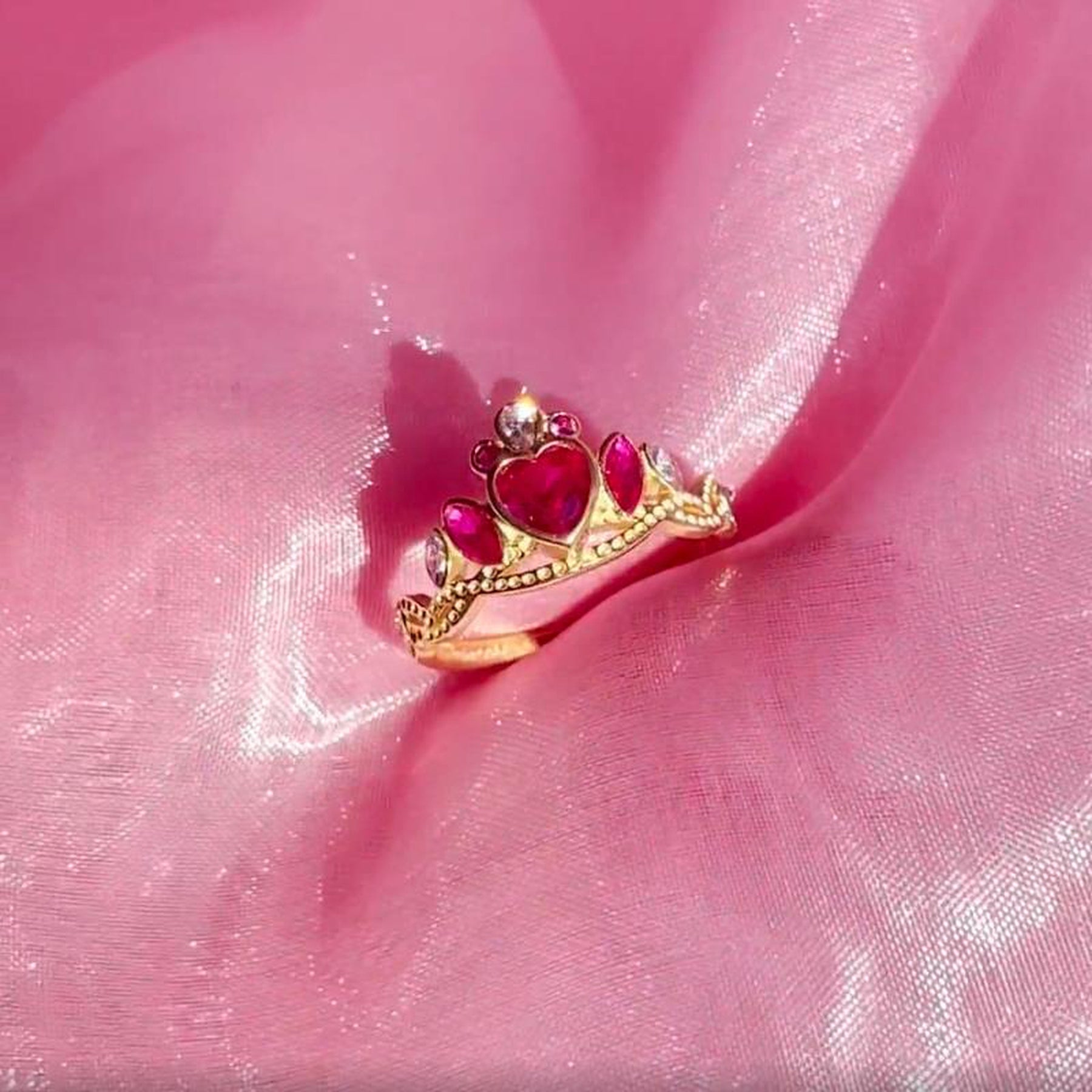 Anel Luxo Coroa Barbie Escola de Princesas