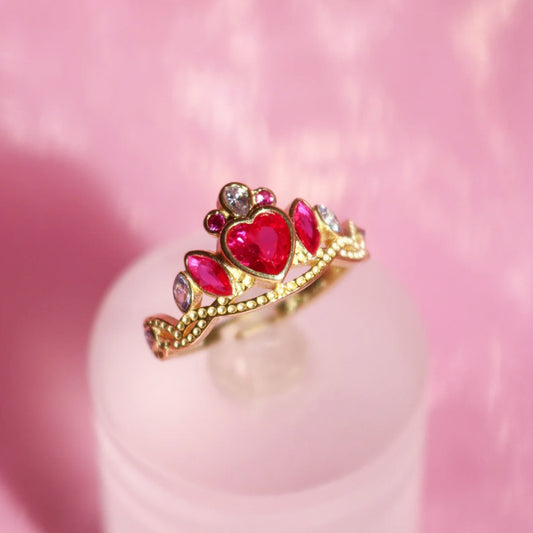 Anel Luxo Coroa Barbie Escola de Princesas