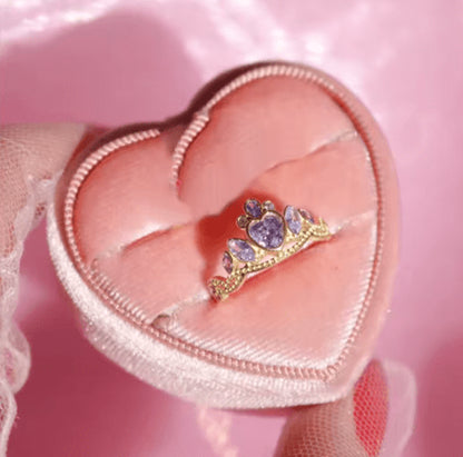 Anel Luxo Coroa Barbie Escola de Princesas