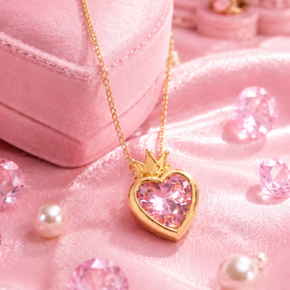 Colar Luxo Barbie Escola de Princesas - Coração Encantado