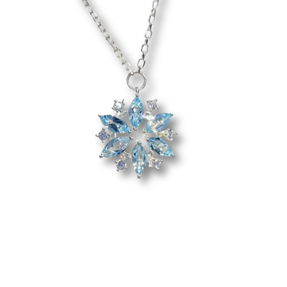 Colar Luxo Elsa Frozen - A Rainha do Gelo