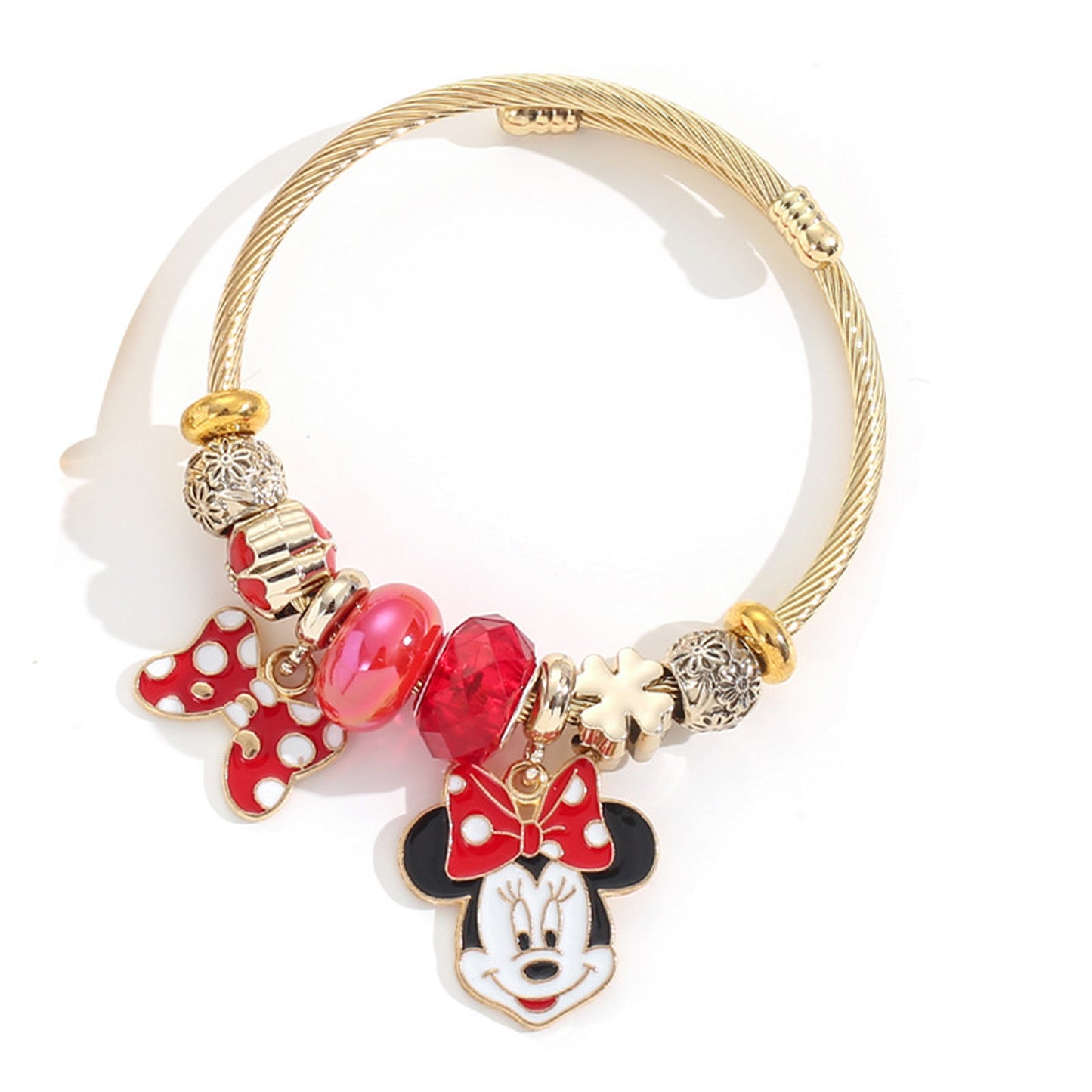 Bracelete Luxo Encantado Mickey & Minnie 🎀❤️