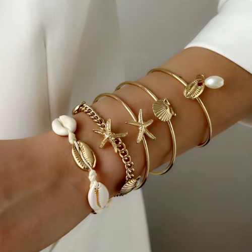 Conjunto Encanto do Oceano – Pulseiras da Pequena Sereia