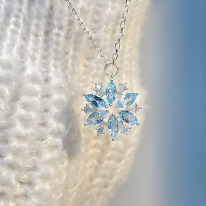 Colar Luxo Elsa Frozen - A Rainha do Gelo