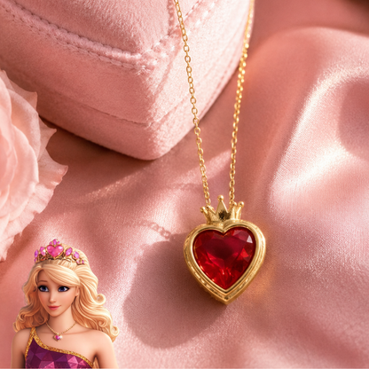 Colar Luxo Barbie Escola de Princesas - Coração Encantado