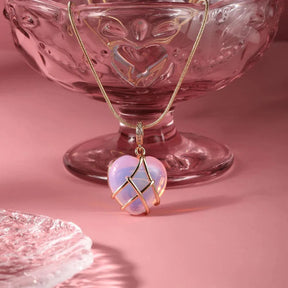 Colar Luxo Barbie e o Castelo de Diamante - Coração Encantado - Kit Dourado e Prata + Pingente Rosa