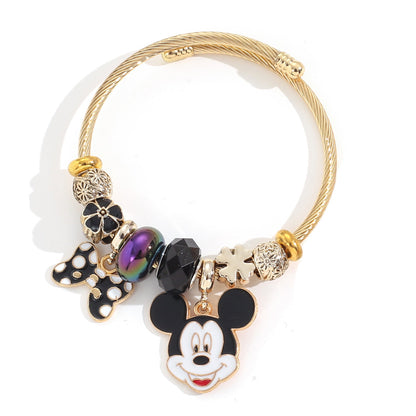 Bracelete Luxo Encantado Mickey & Minnie 🎀❤️