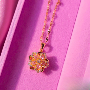 Colar Luxo Flor da Rapunzel - Brilha Linda Flor
