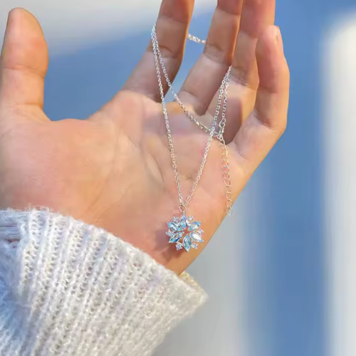 Colar Luxo Elsa Frozen - A Rainha do Gelo