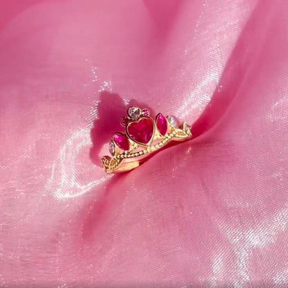 Anel Luxo Coroa Barbie Escola de Princesas