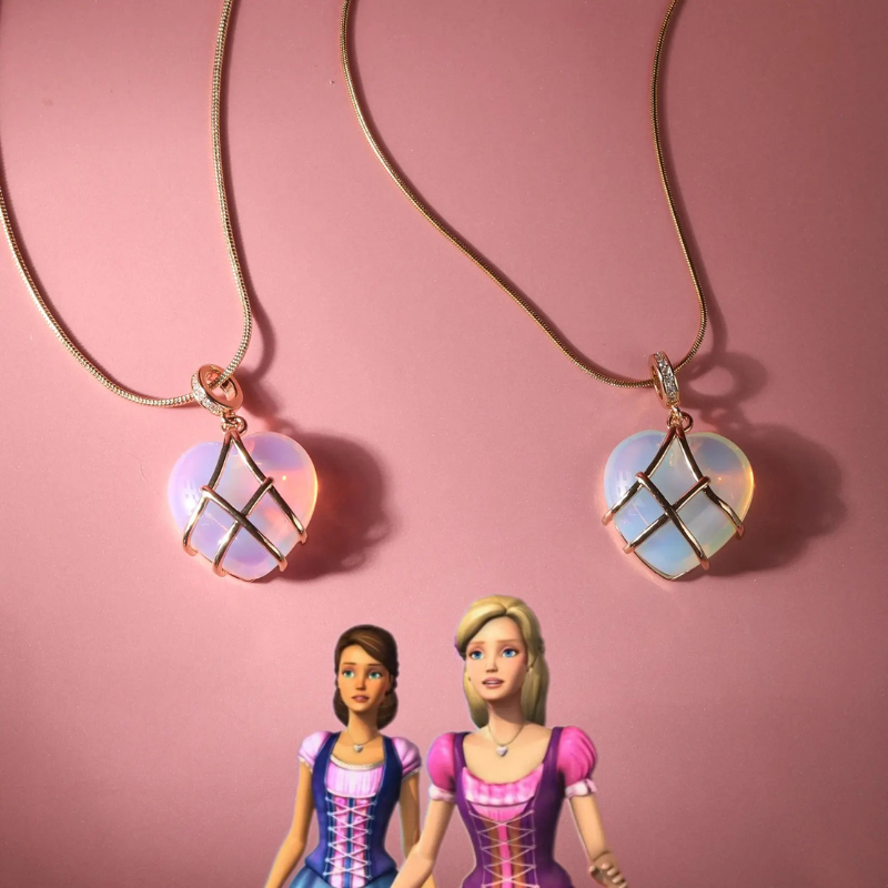 Colar Luxo Barbie e o Castelo de Diamante - Coração Encantado