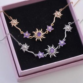 Colar & Pulseira Luxo Sol da Rapunzel Enrolados