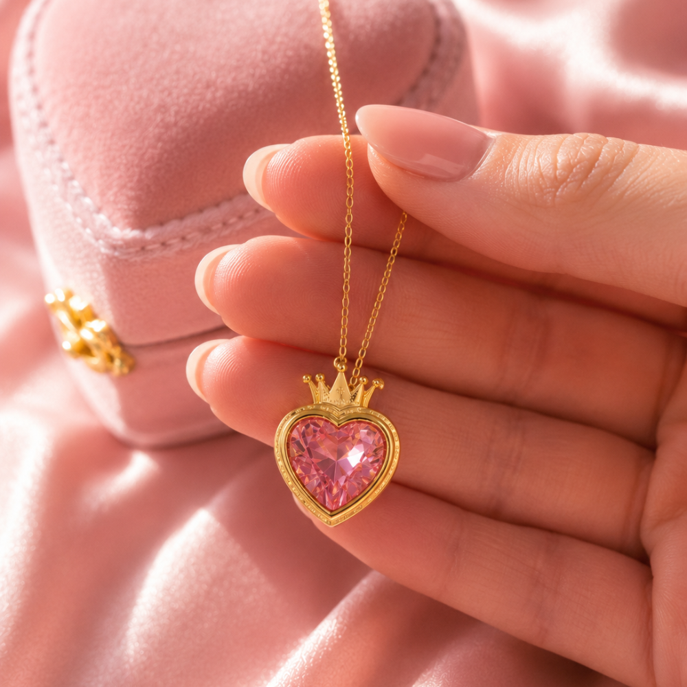 Colar Luxo Barbie Escola de Princesas - Coração Encantado