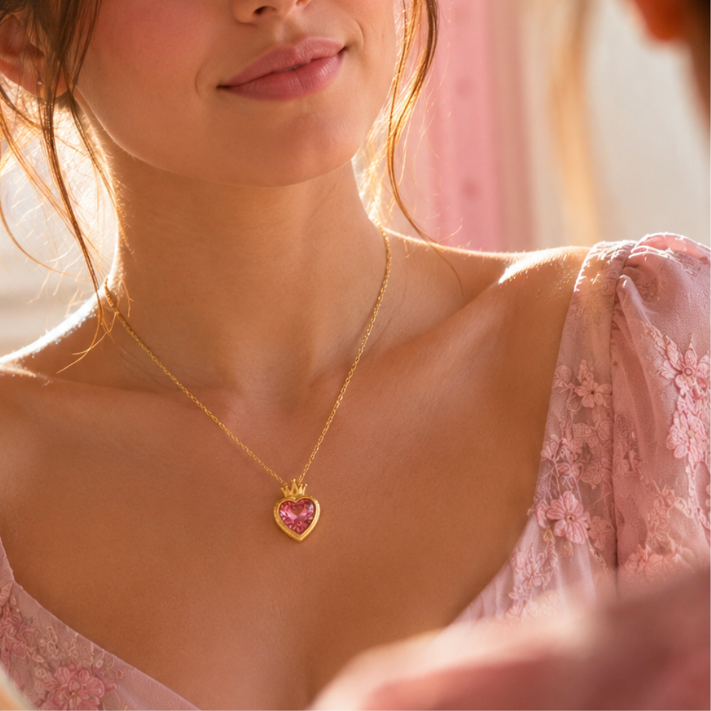 Colar Luxo Barbie Escola de Princesas - Coração Encantado
