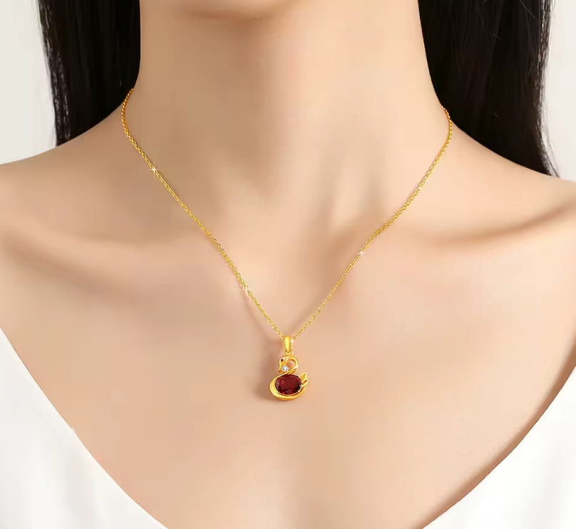 Colar Luxo Barbie: Lago dos Cisnes - Ouro 24K