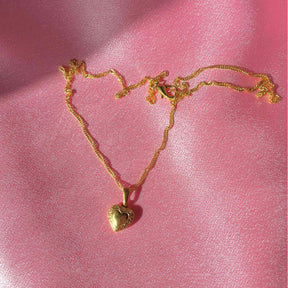 Colar Luxo Feminino Coração da Barbie