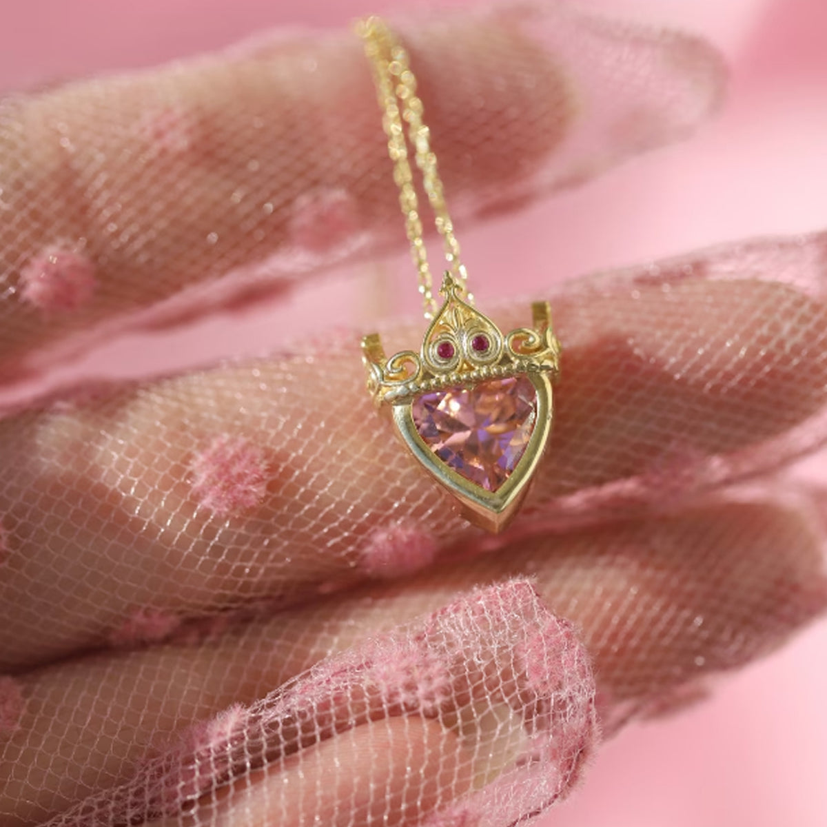 Colar Coroa da Bela Adormecida - O Sonho da Realeza 👑✨