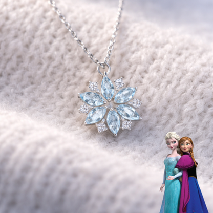Colar Luxo Elsa Frozen - A Rainha do Gelo