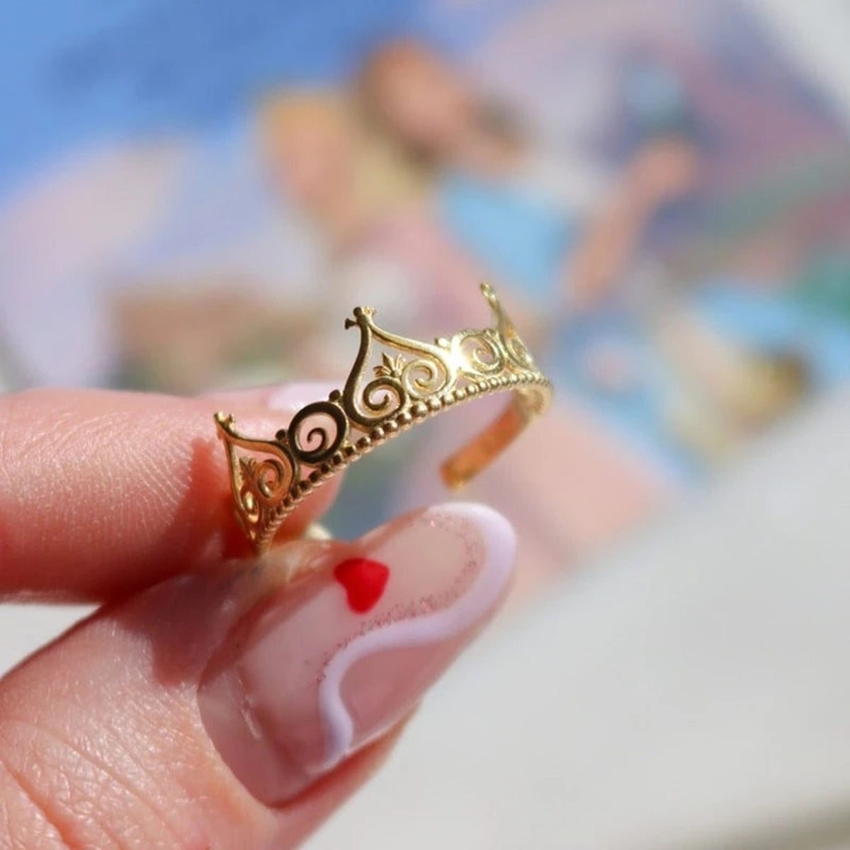 Anel Coroa Luxo - Barbie a Princesa e a Plebeia