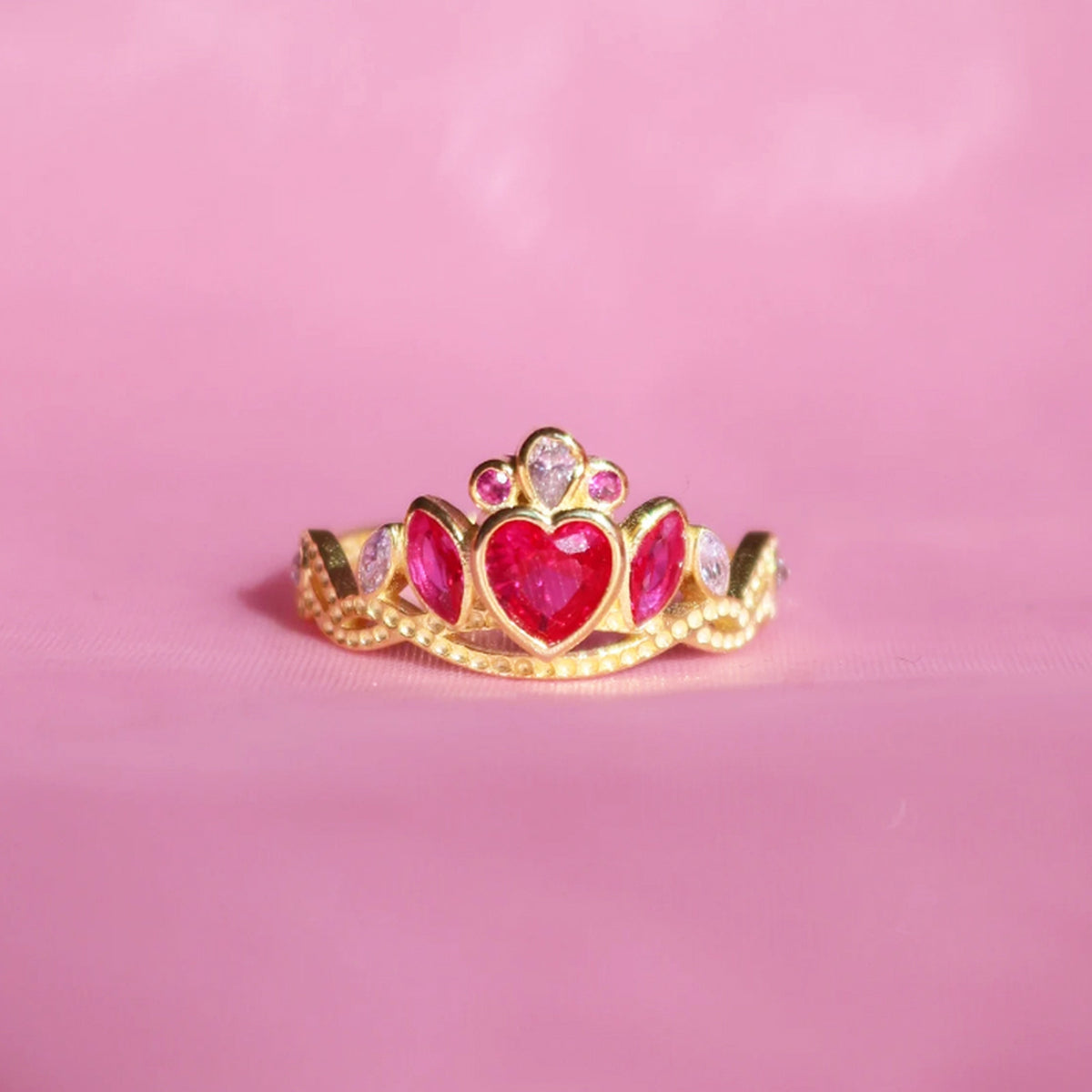 Anel Luxo Coroa Barbie Escola de Princesas